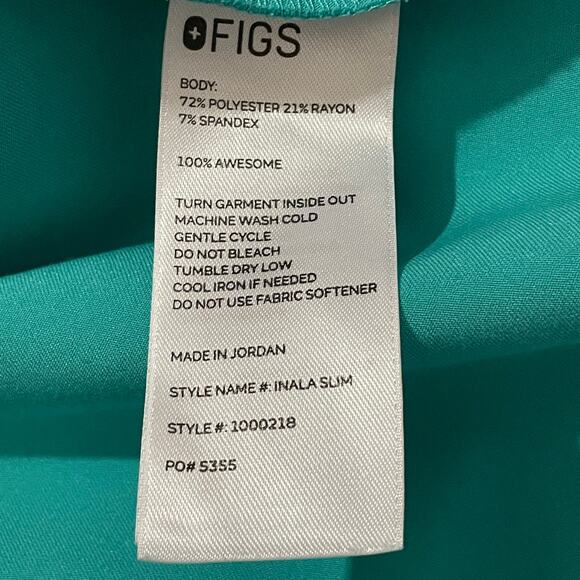 FIGS Inala Slim Top - Oasis - XS - Picture 12 of 16